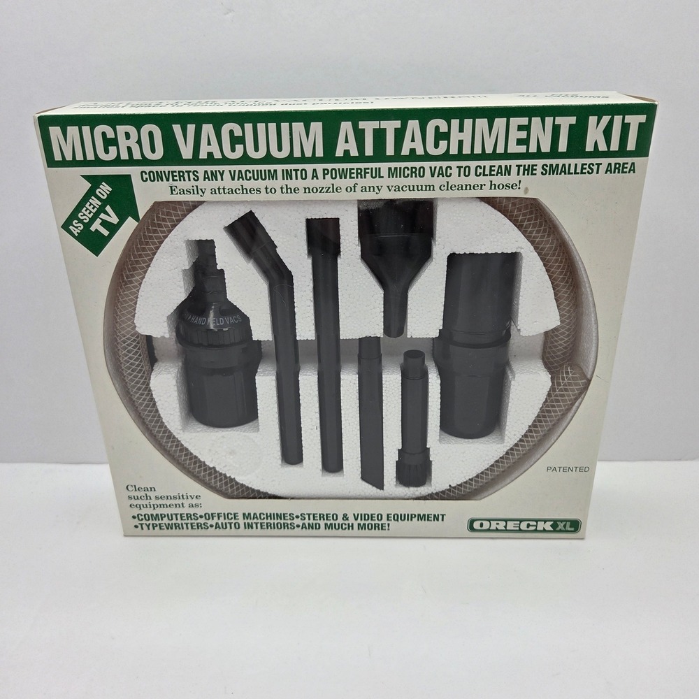 Oreck XL Micro Vacuum Attachment Kit Universal 8 Piece Set Fits All Vacuums